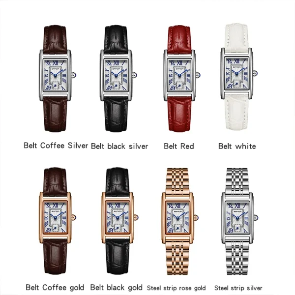 New Pagani Designs Quartz Watches For Woman Simple Rectangle Woman Watch Brown Leather Band Gifts Reloj Mujer relojes para damas - Image 6