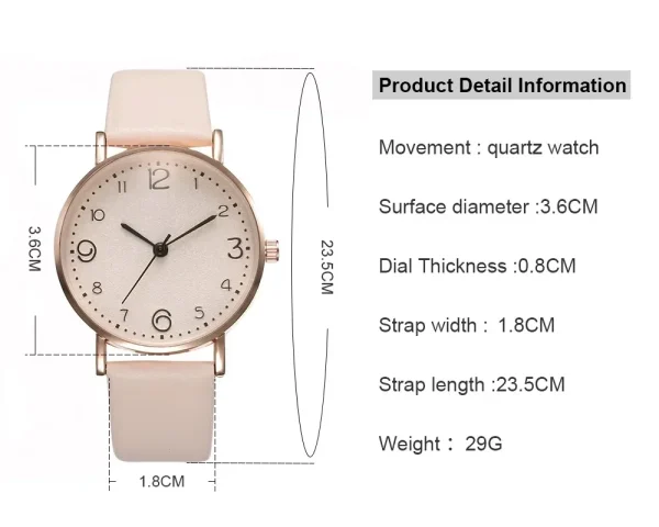New Fashion Simple Style Ladies Girls' Quartz Watches Wrist Watch for Women นาฬิกาข้อมือ Reloj Mujer Часы Женские Наручные - Image 5