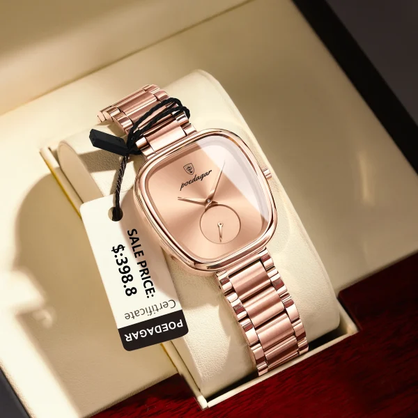 Luxury Watch for Woman Waterproof Stainless Steel Quartz Ladies Watch High Quality Women's Watches Elegant Female Clock - Image 2