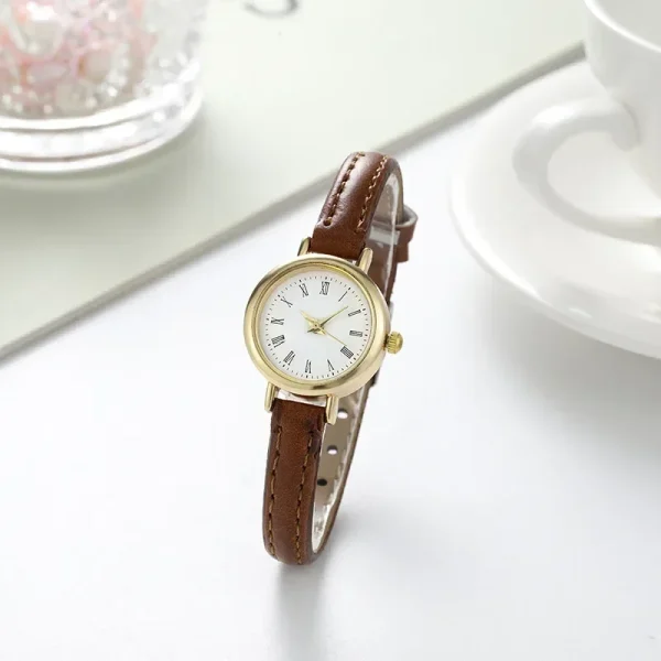 Lady Watch Accurate Thin Strap Delicate Vintage Ultra-small Dial Decoration Alloy Academy Style Quartz Watch Clothing Accessory - Image 4
