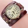 Casual Arabic Dial Unisex Watches Vintage Long Leather Band Women Quartz Watch Men's Wristwatches