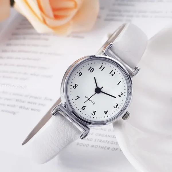 Hight Quality Brand Quartz Watch Ladies Fashion Small Dial Casual Watch Leather Strap Wristwatch for Women Relojes Para Mujer - Image 2