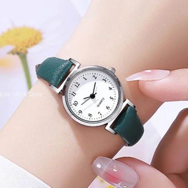 Hight Quality Brand Quartz Watch Ladies Fashion Small Dial Casual Watch Leather Strap Wristwatch for Women Relojes Para Mujer - Image 3