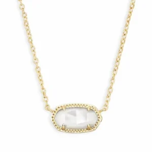18K Real Golden Plated Crystal Gemstone Pendant Necklace for Women Mom Teen Girls Birthday Jewelry Gifts for Her NO BRAND